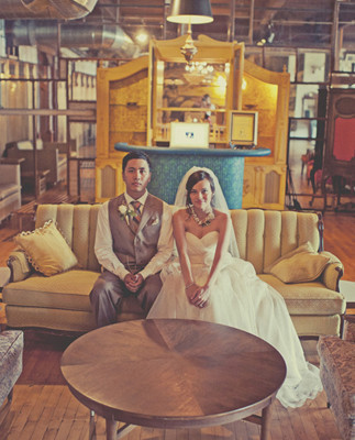 Artistic Chicago warehouse wedding Wedding Inspiration