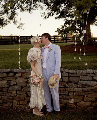 Roaring 1920's Wedding Portrait