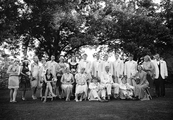 Roaring 1920's Wedding Family Portraits Inspiration