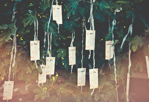 Napa Valley Wedding Escort Cards