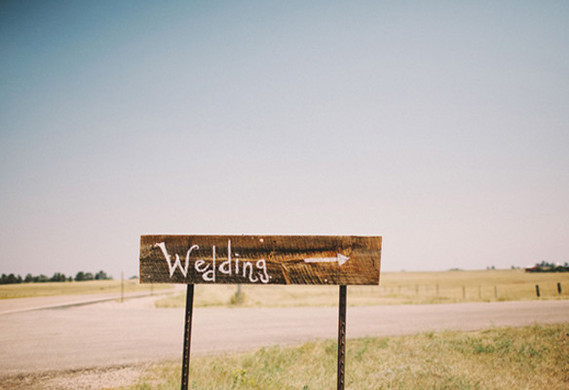 ranch wedding signage