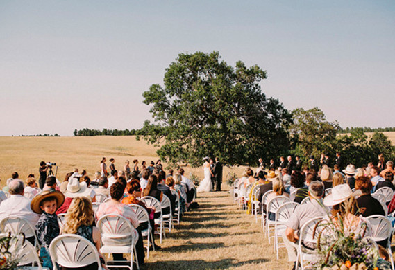 ranch wedding ceremony
