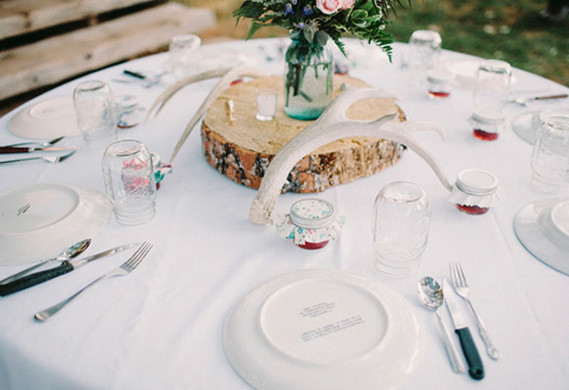 ranch wedding tablescape