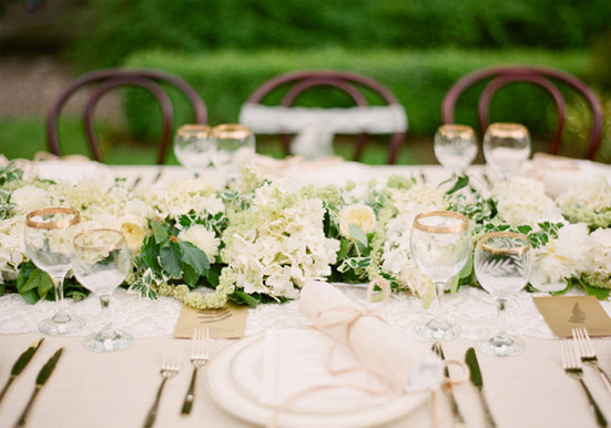Vintage wedding place setting