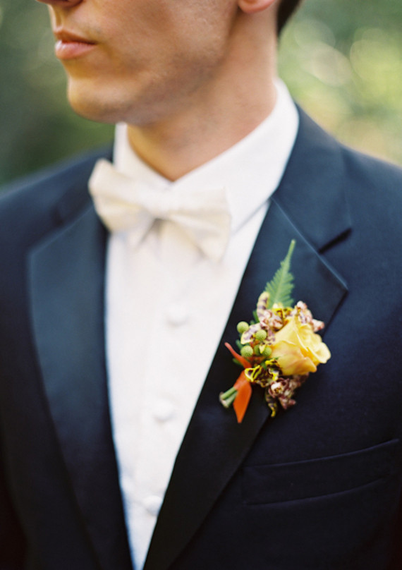 Rustic Fall boutonniere Inspiration
