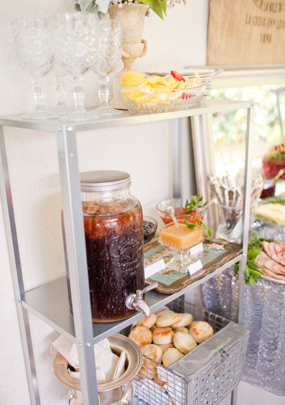 Vintage Baby Shower Bar Cart Inspiration