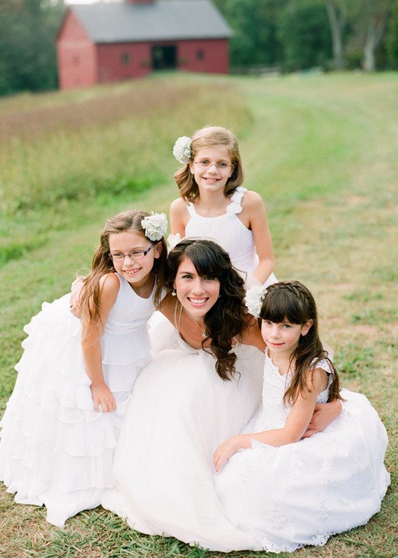 Vintage Wedding Flower Girls