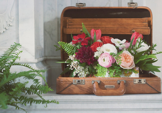 Wes Anderson Inspired Wedding Florals