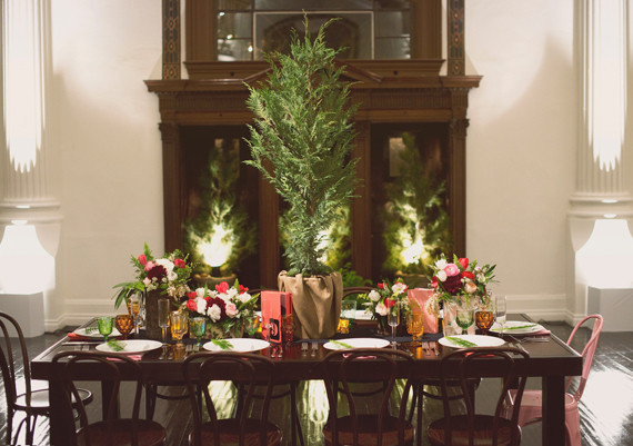 Wes Anderson Inspired Wedding Tablescape