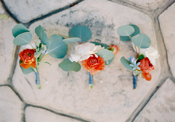Napa Valley Wedding Boutonnieres Inspiration