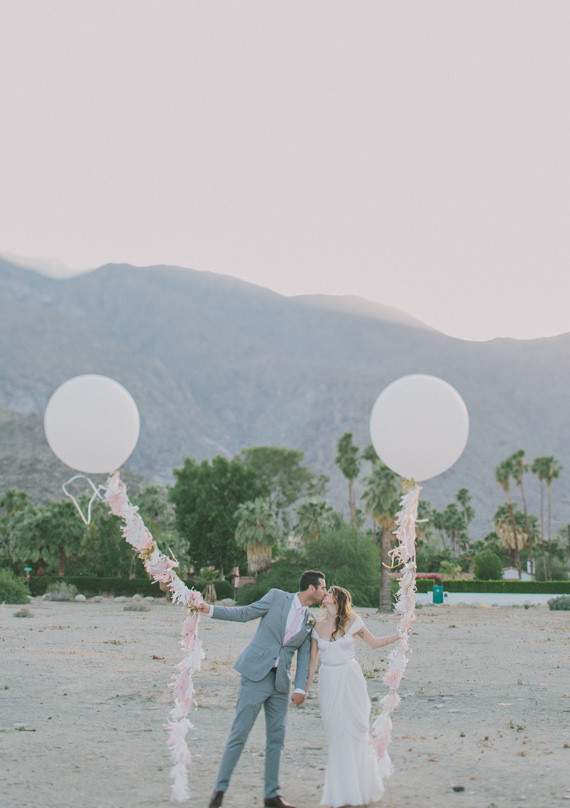 Whimsical Palm Springs Wedding Portraits Inspiration