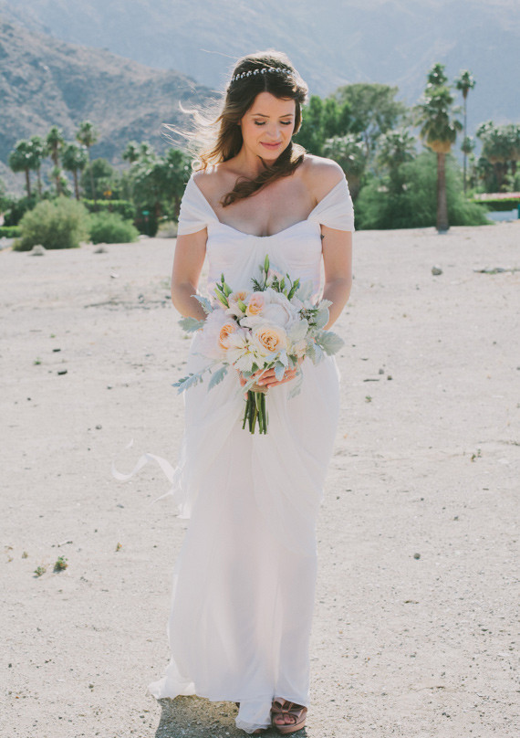Whimsical Palm Springs Wedding Dress