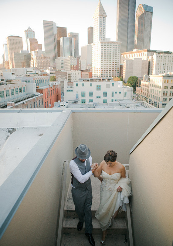 Vintage Glam Seattle Wedding
