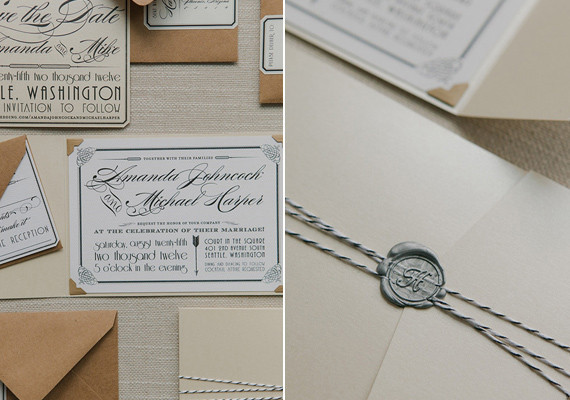 Vintage Glam Seattle Wedding