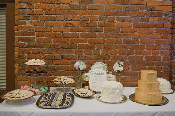 Vintage Glam Seattle Wedding Dessert Table