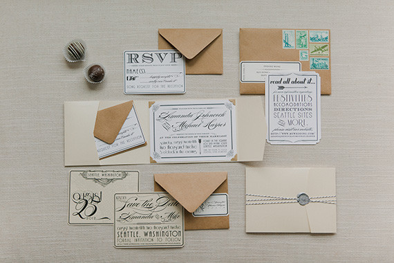 Vintage Glam Seattle Wedding