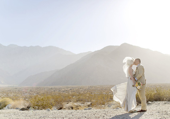 Romantic Palm Springs Wedding Portrait