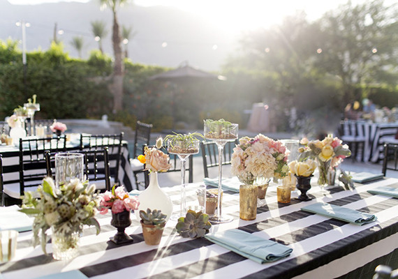 Romantic Palm Springs Wedding Reception