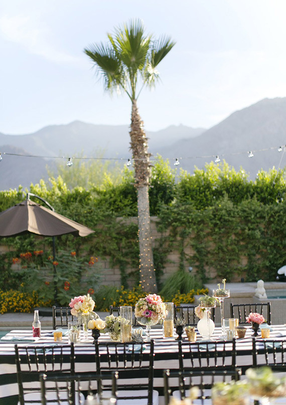 Romantic Palm Springs Wedding Reception