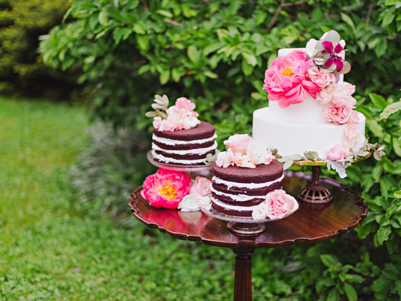 Garden dessert table