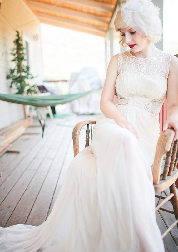 Vintage Woodland California Wedding Bride