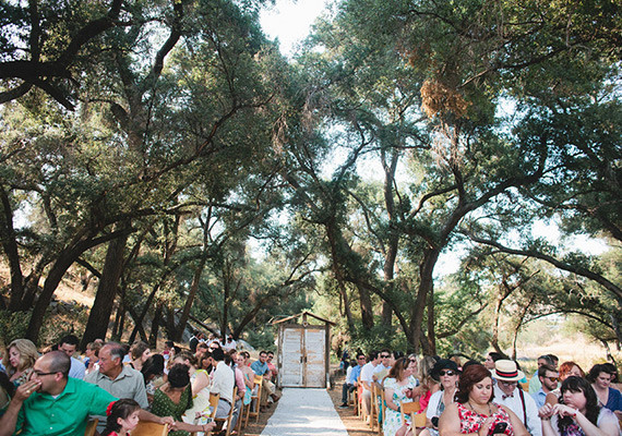 Vintage Woodland California Wedding Ceremony