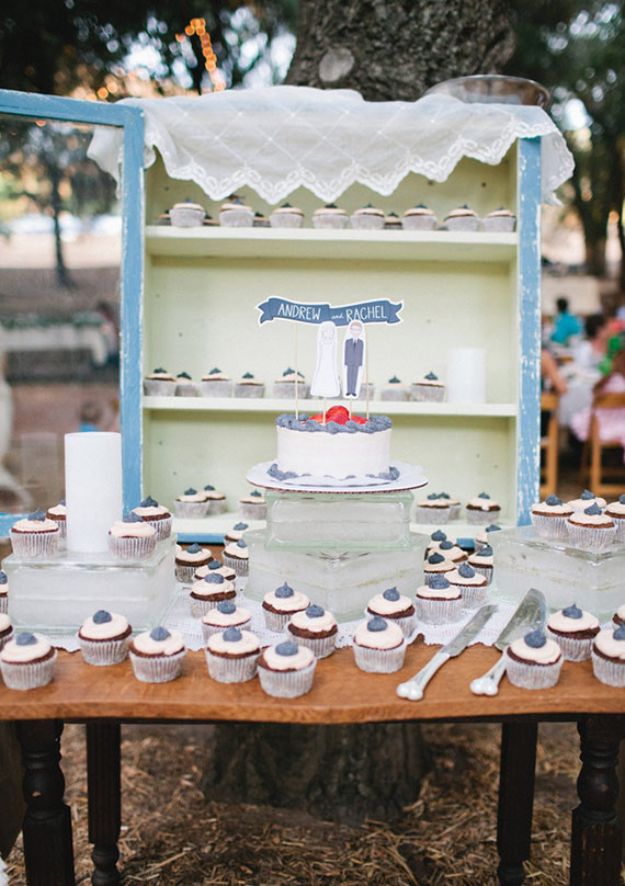 Vintage Woodland California Wedding Dessert Table