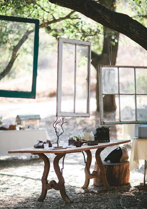Vintage Woodland California Wedding Decor Inspiration