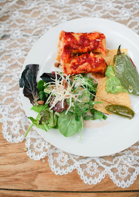 Vintage Woodland California Wedding Food