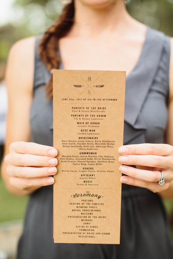 wedding programs