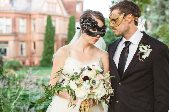 Halloween masquerade wedding inspiration Wedding Inspiration