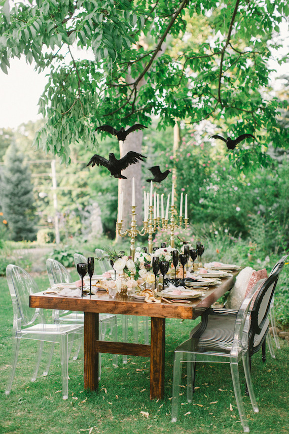 Halloween masquerade wedding inspiration Wedding Inspiration