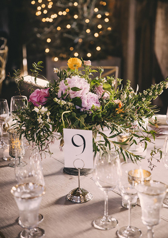 Vintage Wedding Table Number