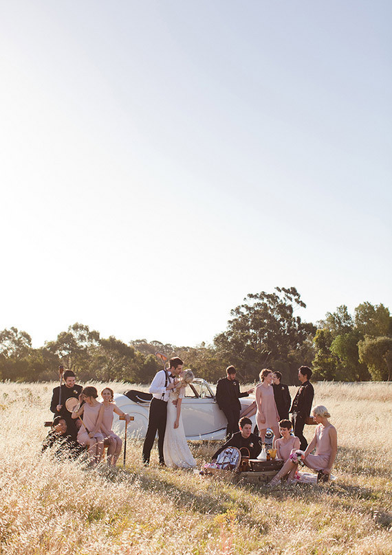 Whimsical Australian Wedding Party