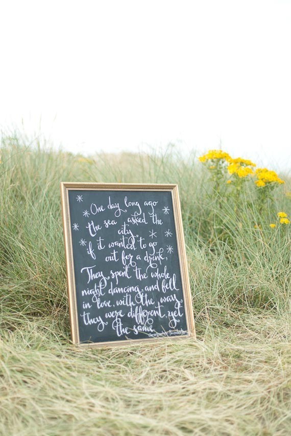 Chalkboard Wedding Inspiration