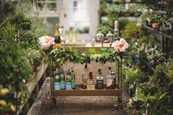 Bar Cart Wedding Inspiration