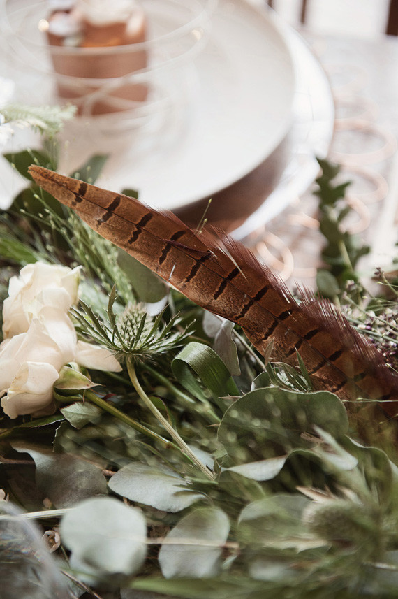 White and green flowers