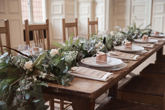 Organic and natural tablescape