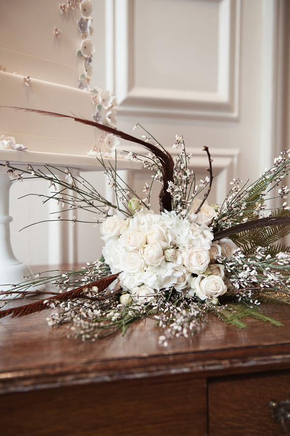 White flower decor