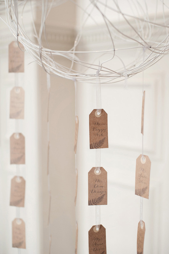 Brown escort cards