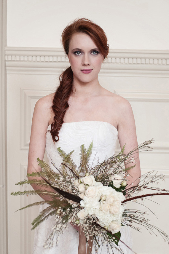 Bride with bouquet