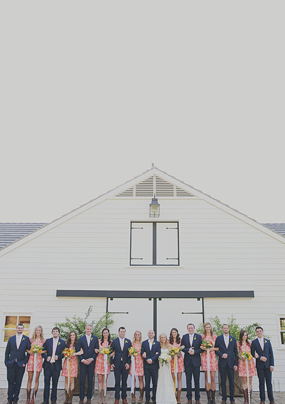 Southern Style California Wedding Party