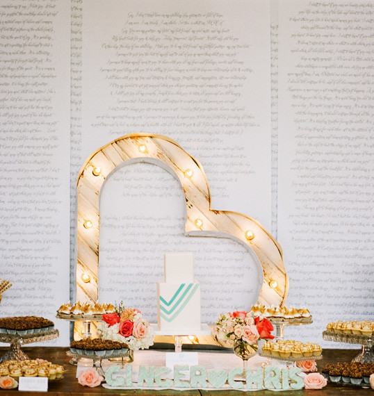 Whimsical Smog Shoppe Wedding Dessert Bar