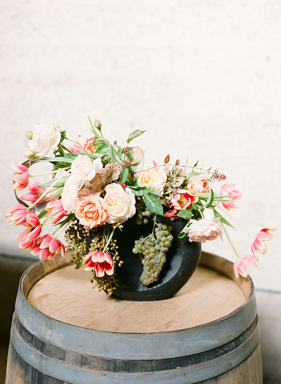 Colorful flower centerpiece