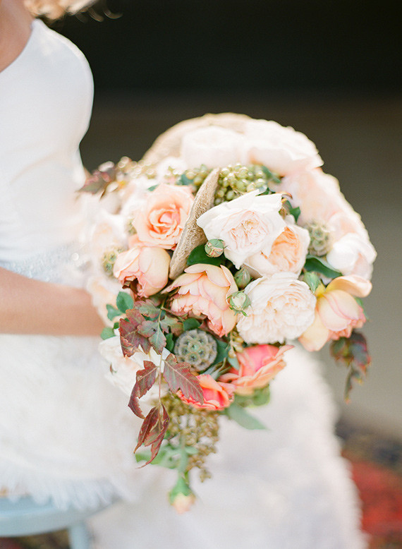 Peach colored bouquet Inspiration