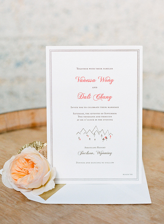 Romantic invitation