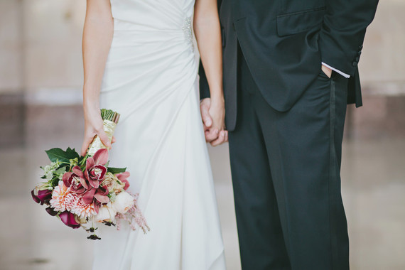 Art Deco black and gold wedding portrait