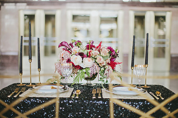 Art deco tablescape