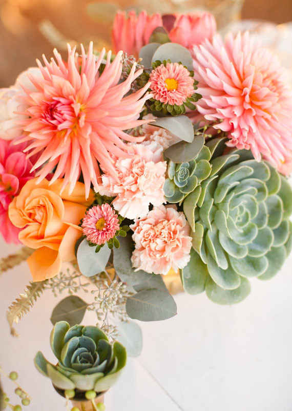 Modern, Rustic Wedding Flowers