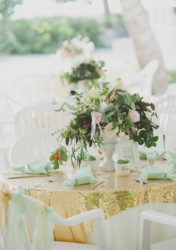 Mint and gold wedding Wedding Inspiration